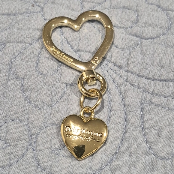 Juicy Couture Accessories - VINTAGE Juicy Couture Heart Shaped Purse Charm 2000s Y2K